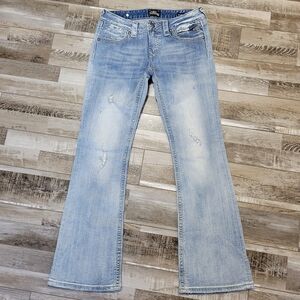 New ReRock Express Bootcut Light Wash Jeans Size 6S